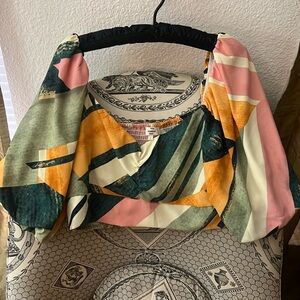 ENTRO Multi Colored Crop Top